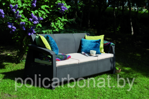 Диван Keter Corfu Love Seat Max (Корфу Лав Сит Макс), коричневый - фото 5 - id-p107896421