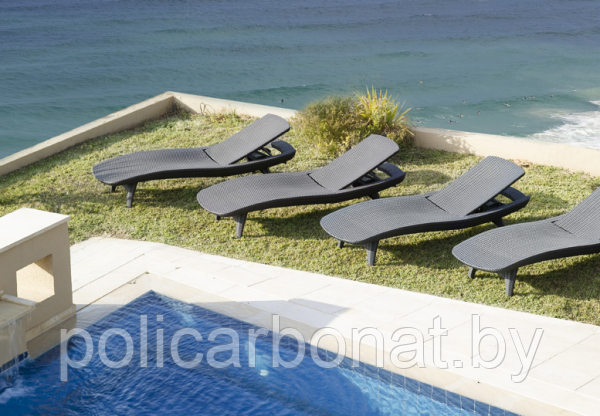 Шезлонг Keter Sun Lounger Pacific, коричневый - фото 4 - id-p107896431