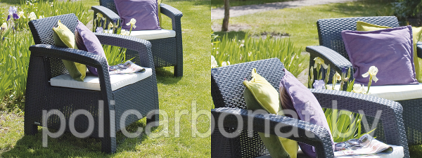 Комплект мебели Keter Corfu Set (Корфу Сэт), коричневый - фото 5 - id-p107896491