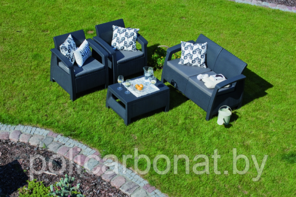 Комплект мебели Keter Corfu Set (Корфу Сэт), коричневый - фото 9 - id-p107896491