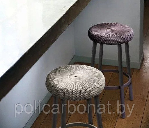 Стул барный уличный Cozy bar stool (Коузи Бар), фиолетовый - фото 2 - id-p107896555