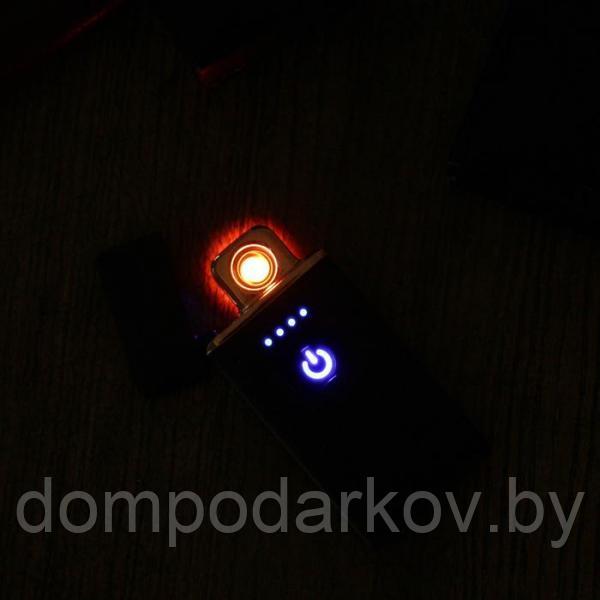 Зажигалка электронная "Люкс", USB, спираль, чёрная, 7х3.5х0.5 см - фото 5 - id-p99610972