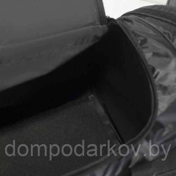 Сумка спортивная, отдел на молнии, 3 наружных кармана, цвет чёрный - фото 3 - id-p107919613