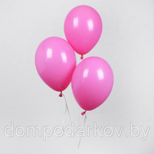 Шар латексный 10", пастель, 1 шт., цвет розовый - фото 1 - id-p107919619