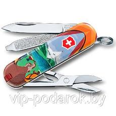 Швейцарский складной нож-брелок