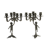 Пара канделябров Амур AL-80-326-5-ANT