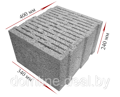 Керамзитобетонные блоки «ТермоКомфорт» толщина стены 400 мм - фото 6 - id-p5224908