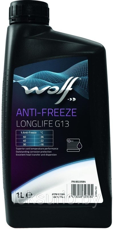 Антифриз концентрат WOLF G13 Anti-Freeze Longlife 1л красный - фото 1 - id-p107962324