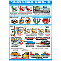 Плакат Посадка водителя. Застревание