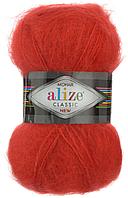 Пряжа Alize Mohair Classic цвет 56 красный