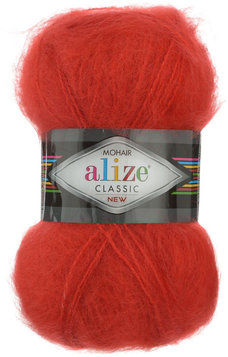 Пряжа Alize Mohair Classic цвет 56 красный - фото 1 - id-p107995562