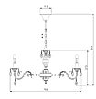 Классическая подвесная люстра с хрусталем 10102/8 античная бронза/прозрачный хрусталь Strotskis Favol Eurosvet, фото 2