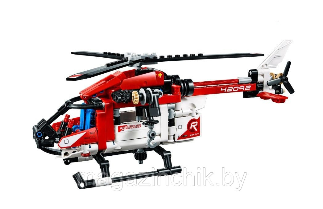 Конструктор Спасательный вертолёт JiSi 13385, аналог Лего Техник 42092 - фото 5 - id-p108003697