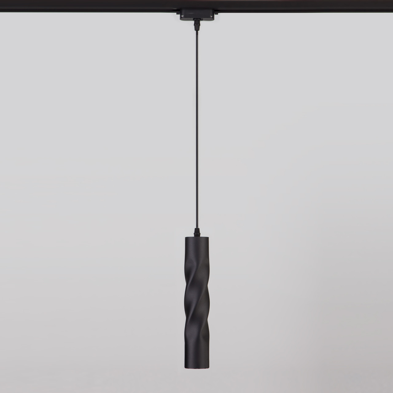 Трековый подвесной светильник 50162/1 LED черный Scroll Eurosvet - фото 1 - id-p108005562
