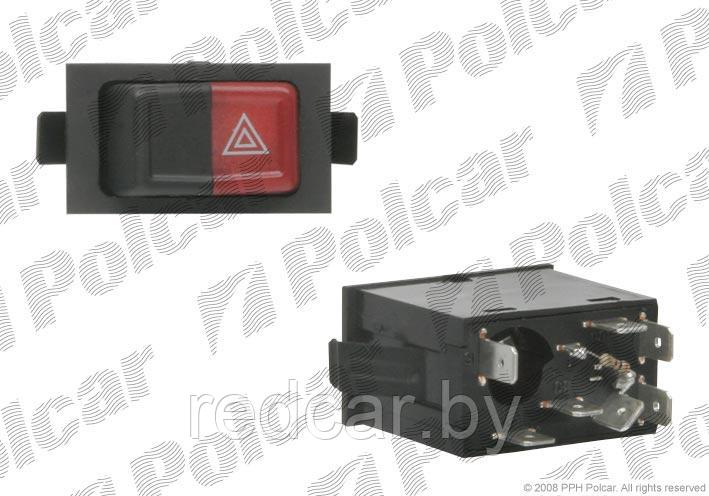 Кнопка аварийки Volkswagen Transporter T3 /Golf 1/ Jetta 1 / Passat B1 / LT28/31/35 / Polo 2 / Scirocco 2 (53B) - фото 1 - id-p107891413