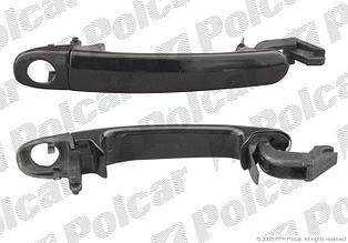 Ручка дверная передняя левая Audi A2/A3/ Seat / Skoda Octavia Tour / VW GOLF 4 / BORA /JETTA/ POLO /LUPO/