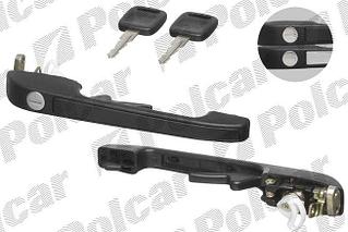 Ручка наружная передняя левая Audi 80 B2/ 100 С2 / 200