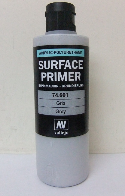 Грунт Surface Primer акриловый полиуретановый, серый (Grey), 200 мл, Vallejo - фото 3 - id-p5935243