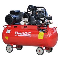 Воздушный компрессор Brado IBL3100А (до 600 л/мин, 8 атм, 100 л, 220 В, 3.0 кВт)