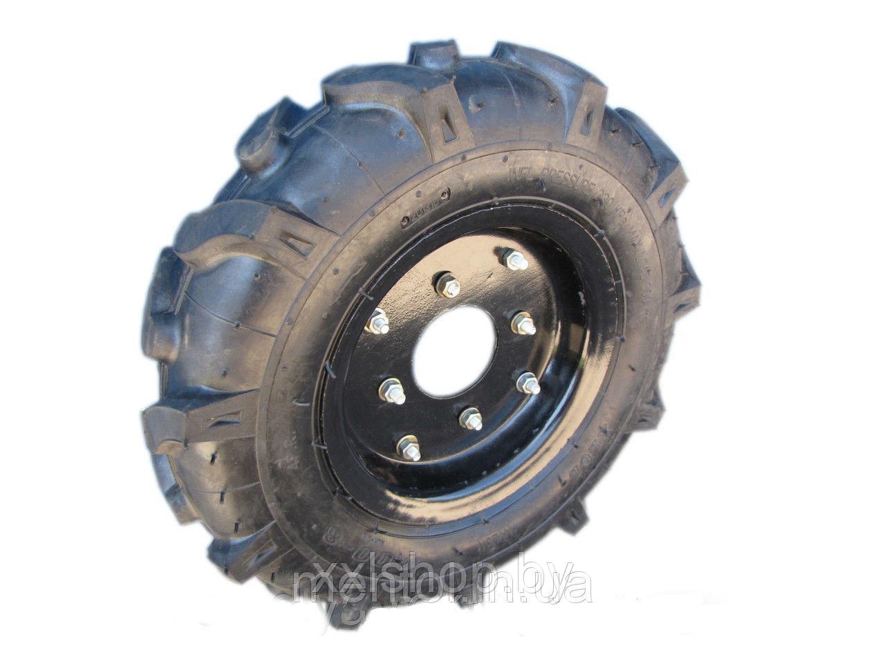 Покрышки на мотоблок 4.00-8 (отв. 4/10/70/110)  рисунок "Елочка"