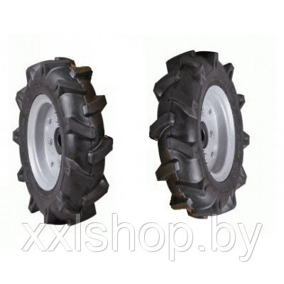 Колеса для прицепа мотоблока 4.00-8 (отв. 4/10/70/110)  рисунок "Елочка", фото 2