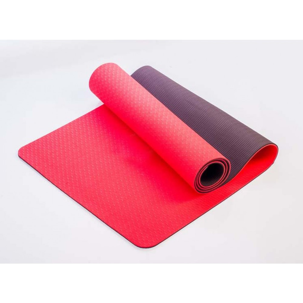 Коврик для йоги, фитнеса,ПРОФИ ,180х61х0,5 TPE , цвета в ассортименте - фото 2 - id-p7130589
