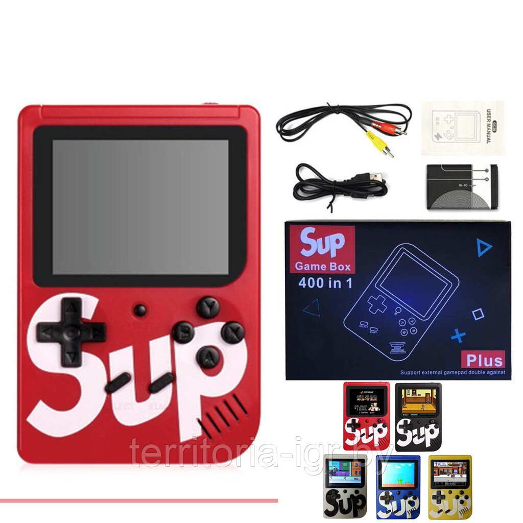 Игровая приставка SUP Game box Plus 400 игр в 1 Красный - фото 4 - id-p108027345