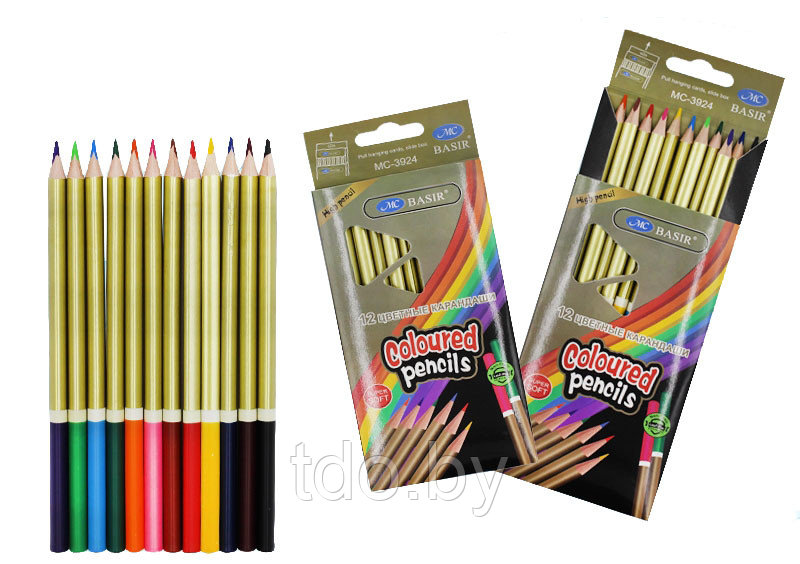 Набор цветных карандашей, профессиональная серия 12 цветов