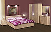 Кровать двуспальная 21.53 Фриз 1600 с настилом (2 цвета) фабрика Олмеко, фото 2