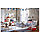 МИННЕН Раздвижная кровать С реечным дном, белый, 80x200 см, фото 2