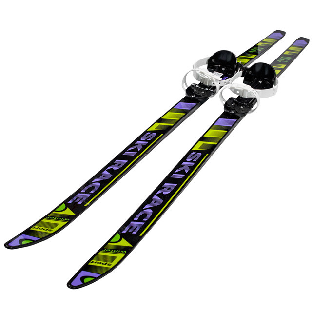 Лыжи подростковые Ski Race 150/110 см с палками и универсальным креплением Цикл на повседневную обувь 6385-00 - фото 7 - id-p69753764