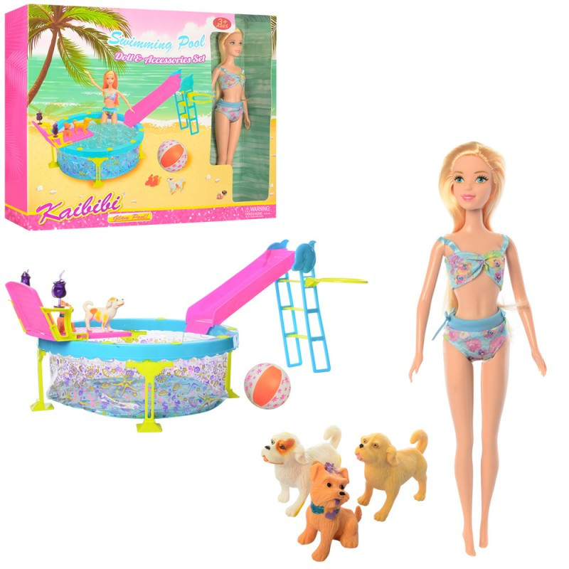 Кукла Кайлили с бассейном и питомцами BLD112