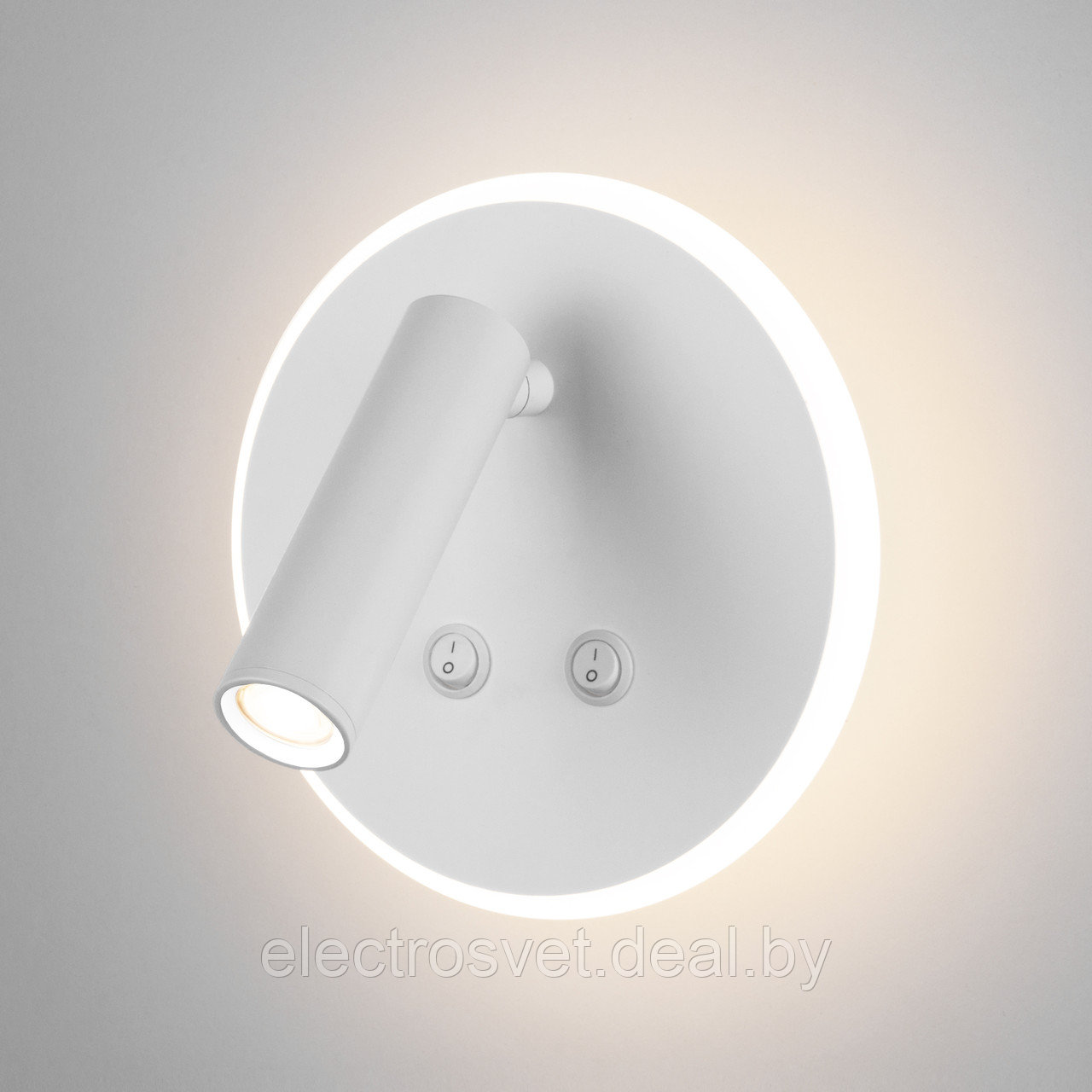 Настенный светодиодный светильник с поворотным плафоном Tera LED белый (MRL LED 1014) - фото 2 - id-p108071801
