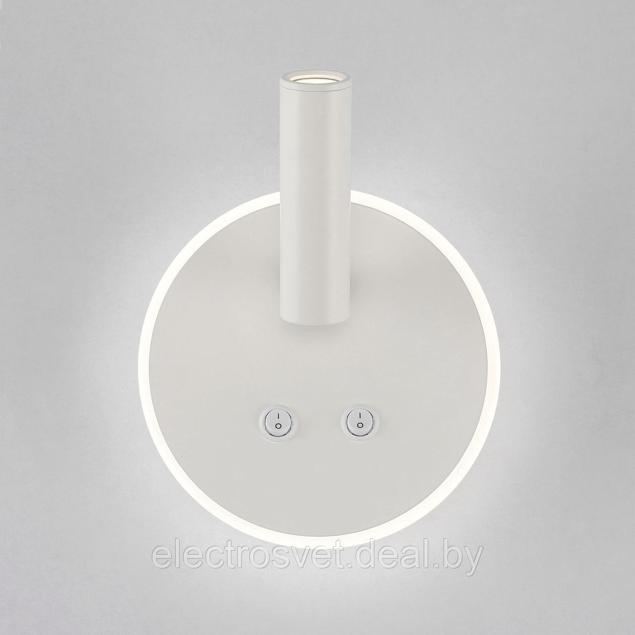 Настенный светодиодный светильник с поворотным плафоном Tera LED белый (MRL LED 1014) - фото 5 - id-p108071801