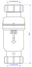 Сифон для конденсата McAlpine MRNRV40C-PB с воронкой FUNNEL-B, фото 3