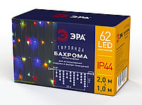 Гирлянда светодиодная ЭРА ENOB-2M LED Бахрома 2м*1м мультиколор, 24V, IP44