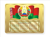 Символика Республики Беларусь р-р 115*90 см, обьемная с бортом 2 см