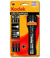 Фонарик Kodak LED Черный + 3 батарейки AАA focus157(199)