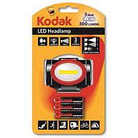 Kodak LED 5W головной фонарик Красный Headlamp 300 + 3 батарейки AАA (878)