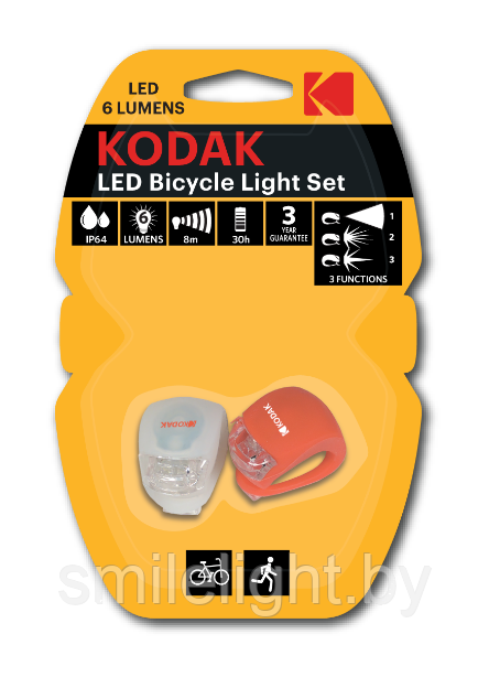 Фонарик KODAK LED BIKE LIGHTS для велосипеда (2шт.)