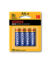 Элемент питания Kodak MAX alkaline AA battery LR6 Bl.4