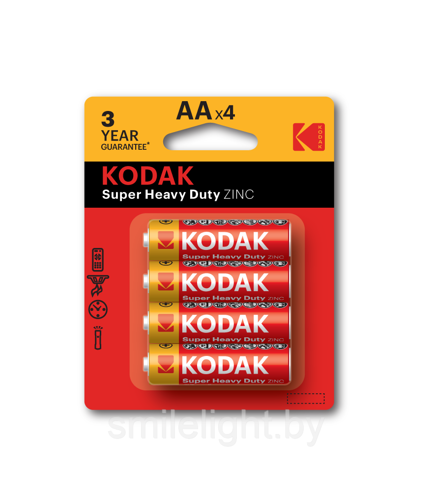 Элемент питания Kodak Zinc extra heavy duty AA battery R6 Bl.4