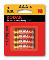 Элемент питания Kodak Zinc extra heavy duty AAA battery R3 Bl.4