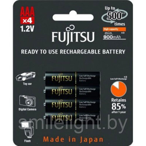 Японские аккумуляторы Fujitsu 950 mAh, HR-4UTHC в оригинальной упаковке (ААА) - фото 1 - id-p78850849