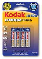 Элемент питания Kodak ULTRA Lithium AAA batteries Bl.4