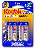 Элемент питания Kodak ULTRA Lithium AA batteries Bl.4