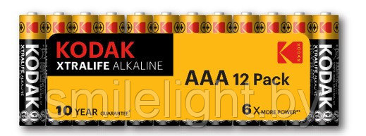Элемент питания Kodak Xtralife alkaline  AAA battery LR03  (12 шт. в плёнке)