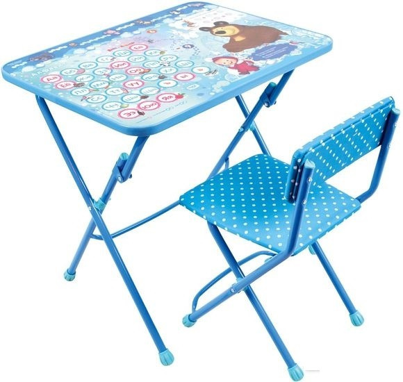 Комплект мебели с детским столом Ника (КУ1/18 Маша и медведь. Азбука 4)