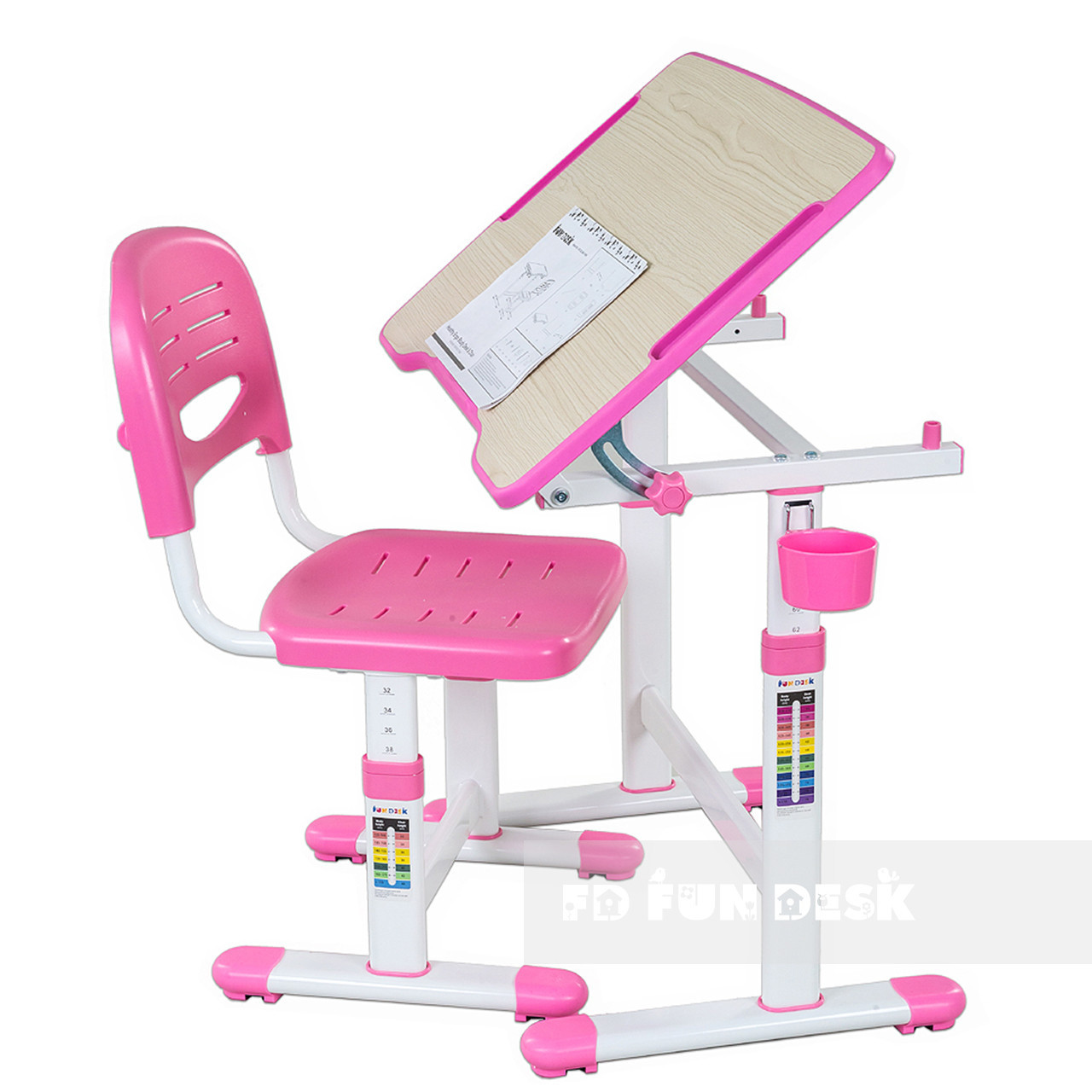 Детская растущая парта и стул-трансформер Fun Desk Piccolino 2 Blue - фото 3 - id-p108080131