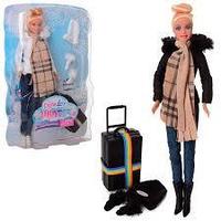 Кукла с аксессуарами Defa lucy арт.8424 "Зимняя путешественница"
